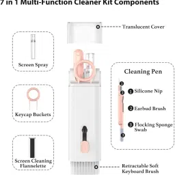 UNI5 7 in 1 Multifunctional Keyboard Cleaner Tool Kit, MacBook Earphone Cleaning Kit for Computers, Laptops, Mobiles image 2