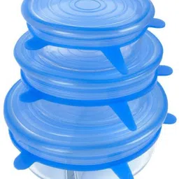 Original Silicon Stretch lids for containers Stretchable microwavable Dishwasher Food Grade air Tight Sealer Cover for Round Square Bowls Cups pots cans Jars Glassware 2.6 inch, 3.8 inch, 4.5 inch, 5.7 inch, 6.5 inch, 8.3 inch Lid Set-13