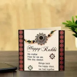 tied ribbons Designer TR-RB24-Setof2rakhi-S025 Assorted Rakhi Set image 5