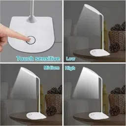 krikav Rechargeable Study LED Lamp with Touch On/Off Switch Desk, Table and Study Lamp Study Lamp image 3