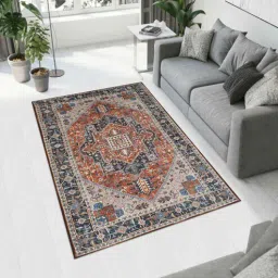 maa home concept Persian Velvet 6 X 4 Feet Machine Made Carpet-picture-3