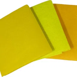 Pack of 3 Yellow Shades Felt Fabric Sheet Stiff (Hard) Size 19” x 21” inch-image-7