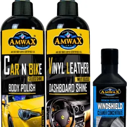 DASHBOARD POLISH 200 ML, CAR & BIKE BODY POLISH 200 ML, WINDSHIELD 50 ML Combo-25