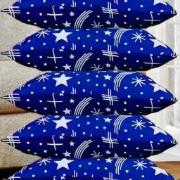 LUXURY Polyester Fibre Solid Sleeping Pillow Pack of 5-image-65