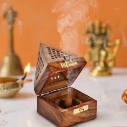 Wooden Handmade Incense Sticks Holder/Wood Incense Holder/Dhoop Agarbatti Wooden Incense Holder-picture-11