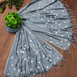 Rayon Printed Grey Women Dupatta-picture-2
