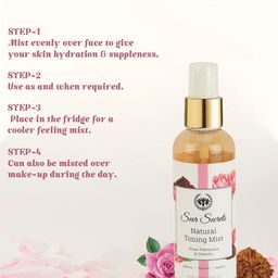 Seer Secrets Unisex Rose, Palmarosa & Catechu Natural Toning Mist 100ml image 5