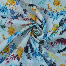 B-755 Unstitched Flower Print Canvas Sofa Fabric-23