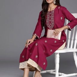 Anouk Ethnic Motifs Embroidered Kurta-image-52