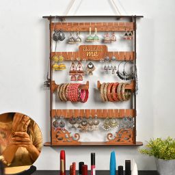 Jewellry Stand Wall Hanging, Jewelry Organizer for Necklaces, Earrings Bangles Jewellery Organizer-28