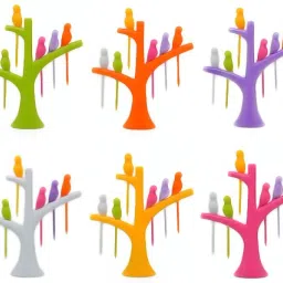 Disposable Plastic Fruit Fork-9