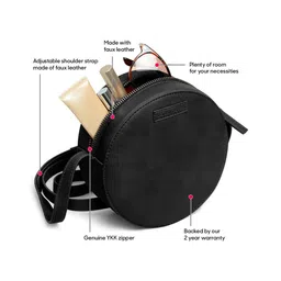 DailyObjects Structured Sling Bag & Zip Wallet image 2