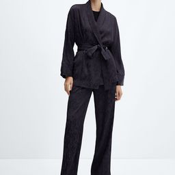 MANGO Longline Open Front Jacket image 4