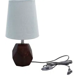 Pinecraft INTERNATIONAL Brown & Grey Table Lamp with Shade image 4