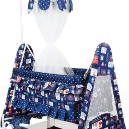 Cradle for kids cradle for baby boy and girl Cradle With Swing & Mosquito Net Bassinet-image-90