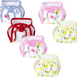 New Born Washable Reusable Hosiery Baby Cotton Diapers, 0-6 Months (Pack of 6)-24
