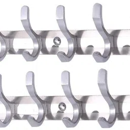 Pack of 2 Stainless Steel Premium Fescue Dual Edge 8pin Cloth Hanger Door Hanger-16