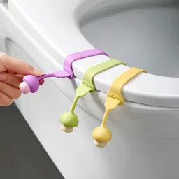 Silicone Toilet Seat Lifter -139 Clamp Fit Toilet Seat Lid Lock-image-46