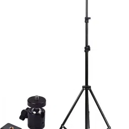 SHUDAUSHI 7 Ft Portable Adjustable Tripod Stand, Rotating Ball Head Mobile Clip Monopod Tripod Ball Head, Tripod Kit-19