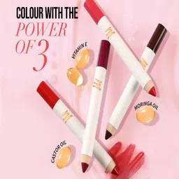 MyGlamm LIT Matte About It Lip Color with Sharpener 2.8g - Maroon Jive image 4