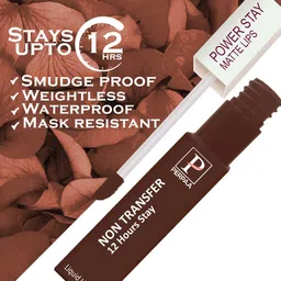 PERPAA Set of 2 Power Stay Liquid Matte Lipstick - 5ml Each - Cherry Red 09 & Brown 16 image 3