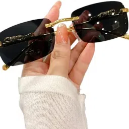 UV Protection Rectangular Sunglasses (52)-27