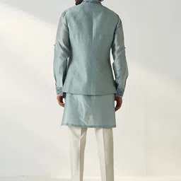 STUDIO BAGECHAA Woven Design Nehru Jacket image 3