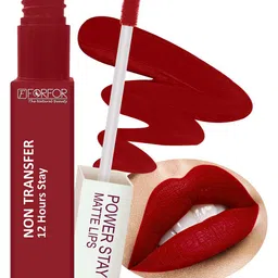 FORFOR Power Stay Set Of 3 Liquid Matte Lipstick-5ml Each-Berry Wine-Peppy Red-Mauve Matte image 2