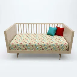 180 TC Cotton Crib Cartoon Flat Bedsheet-image-68