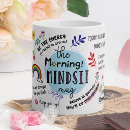The Morning Mindset Motivational Ceramic Motivational Quote Ceramic Coffee Mug-image-41