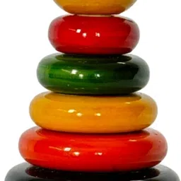 Bear Stacker Toys for Babies - 7 pcs | Wooden Bear Stacker Toy Set-picture-18