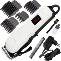 Dazzel Flex Professional Rechargeable High quality LED Display low noise heavy duty hair A1 Fully Waterproof Trimmer 240 min Runtime 4 Length Settings-image-3