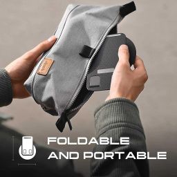 EYNK Rotatable & Foldable Tabletop Stand with Metalic Base,Height & Angle adjustments Mobile Holder image 5