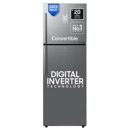 SAMSUNG 236 Litres 2 Star Frost Free Double Door Convertible Refrigerator with Digital Inverter Technology (RT28C3922S9/HL, Refined Inox)-image-88