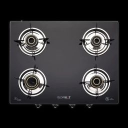 Blowhot Jasper Toughened Glass Top 4 Burner Automatic Electric Gas Stove (ISI Certified, Black)-image-4
