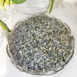 Labradorite Chips Stone for Vastu Small Grey Tumbled Chip Crushed Stone Healing Reiki Crystal Jewelry Making Home, Irregular Shaped Stones Tumble Gemstones Products Correction 50 Grams Regular Asymmetrical Crystal Stone-image-34