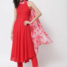 Meeranshi Anarkali Kurta with Trousers & With Dupatta image 4