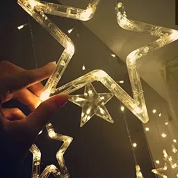 SPARK WORLD Yellow Star-Shaped String Lights image 4