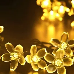 SPARK WORLD 16  Yellow Flower LED String Lights image 5