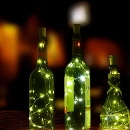 SPARK WORLD Yellow Rice Shaped String Lights image 4