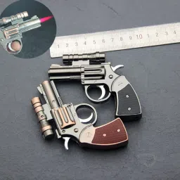 teamb Laser Gun Lighter – 2-in-1 Butane Flame & Laser Pointer Windproof, Stylish & Rechargeable Pocket Lighter image 3