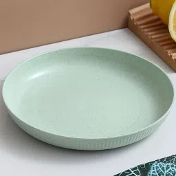 lightweight & unbreakable green deep plates set of 4 Tray-76