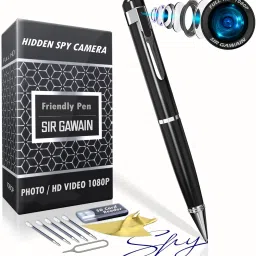 TOTAL SIRGAWAIN 1080P HD Pen Surveillance Hidden Camera with Loop Recording Plug or PC Security Camera-2