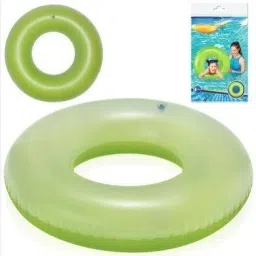 kids (IND*81) size pool float tube inflatable swim ring Green Inflatable Swimming Safety Tube-33
