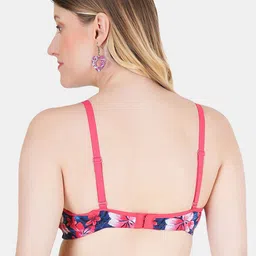 KOMLI Floral Bra Medium Coverage Lightly Padded image 3