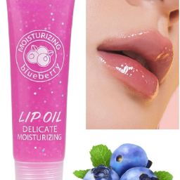 Twinkle Berry Lip Oil with Glossy Texture and Shiny Glitter Finish Blueberry-image-24