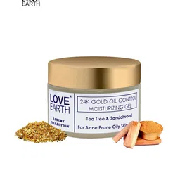 LOVE EARTH Set of Green Tea Toner 100 ml + 24K Gold Oil Control Moisturizing Gel 50 g image 3