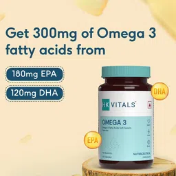 HK VITALS Set of Omega 3 Capsules & Multivitamin Tablets - 60 Capsules Each image 4