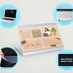 SDM 5IN1LAPTOPSKIN,SCREEN&KEYGAURD PROTECTOR,TRACKPAD,MOUSEPAD15.6INCH659 Combo Set-21