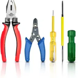 2 in 1 Screwdriver with 8"inch Lineman Pilash Plier, Wire Cutter, Line Tester Combination Screwdriver Set-0